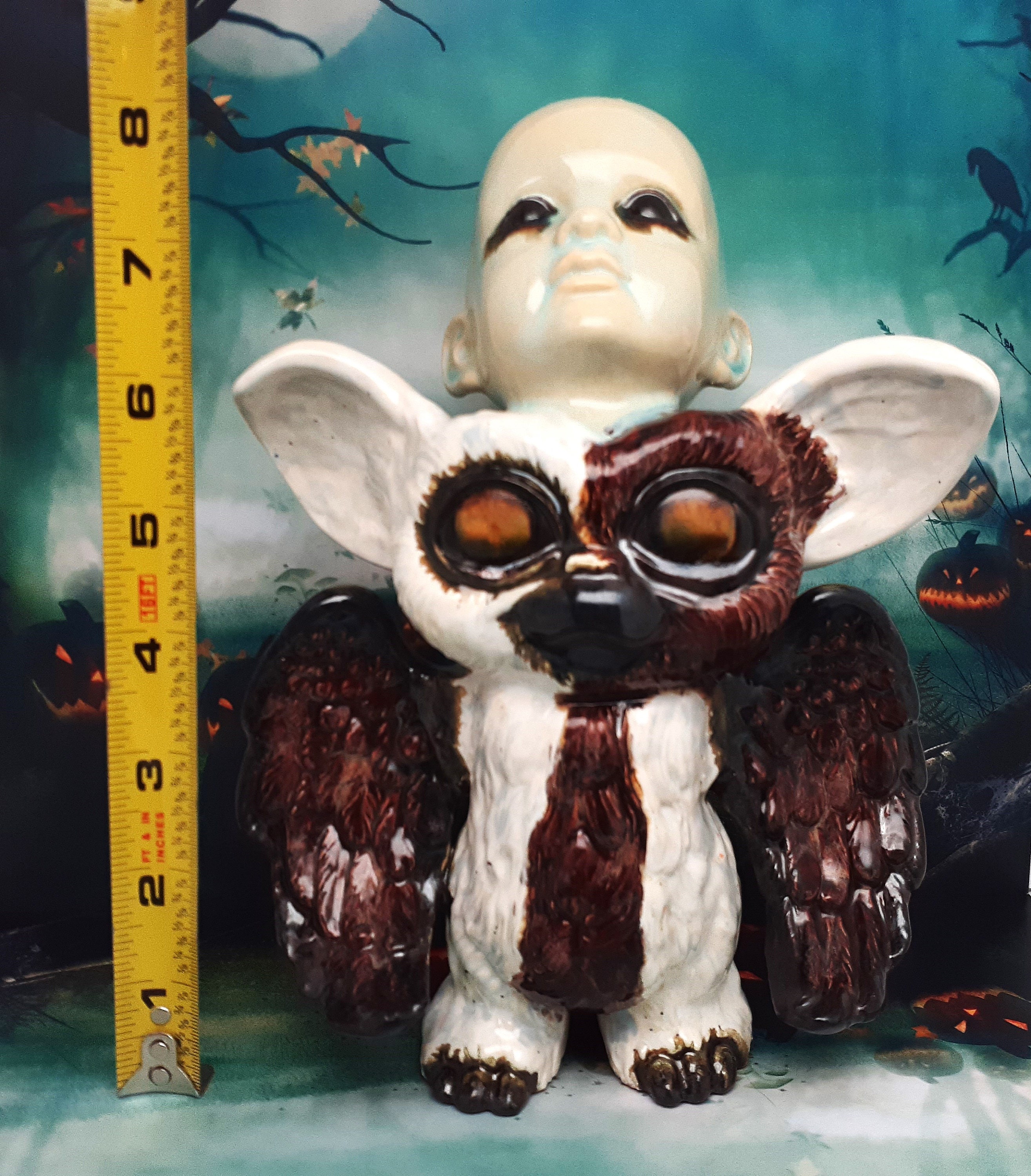 【大放出セール】 Ceramic Gremlin Mogwai Gizmo Evil Figurine Nostalgia 1980s ぬいぐるみ