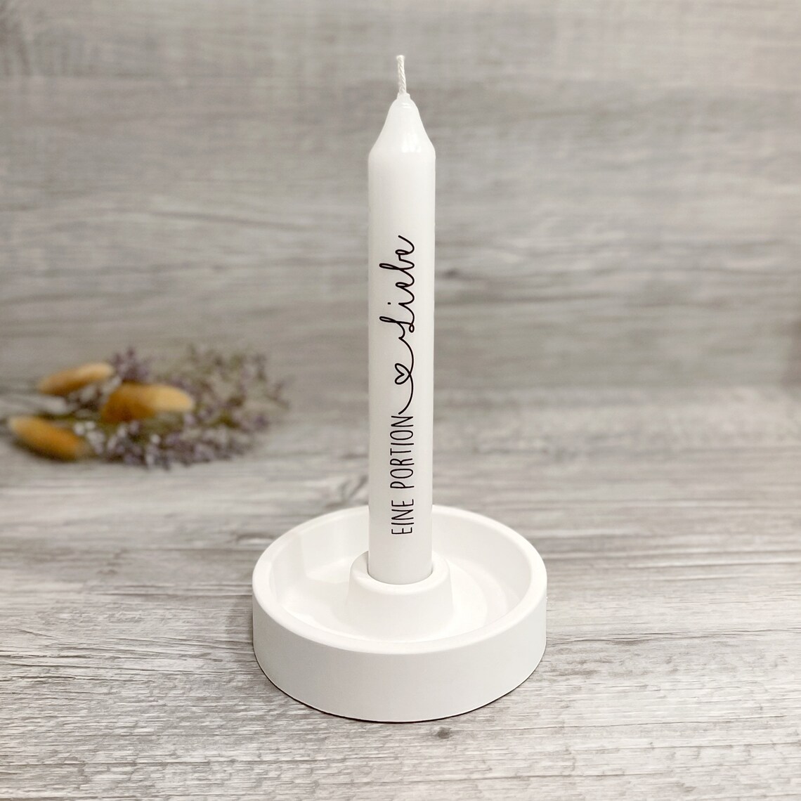 Kerzenteller Holz 6 Stück Set - Kerzenhalter 8cm Durchmesser Für Romantische Deko