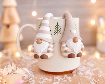Wichtelanhänger  "Norbert"  | leuchtender Tassenanhänger oder Glasanhänger  | Glasmarkierer | Wichtel Deko | Weihnachtsfeier | Weihnahtsdeko