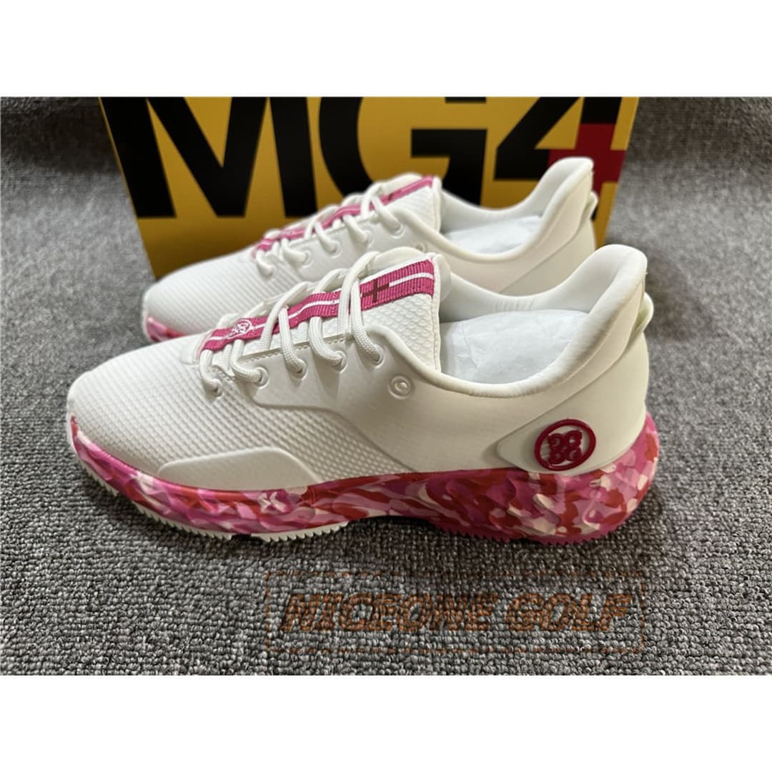 G/FORE GFORE MG4 Limited Solid Golf Shoe Sneaker LADIES Pink Tan Pink ...