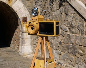 PHOTO BOOTH en BOIS, Borne photo artisanale, "Made in France", écologique.