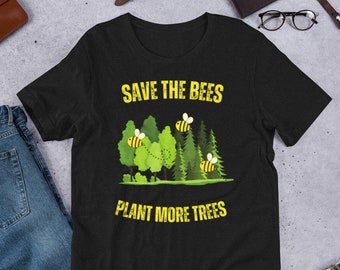 Save The Bees T-shirt, Garden Shirt, Plant Lover Shirt, Gardening Shirt, Gardener Shirt, Garden Gift, Garden T Shirt, Garden Tee