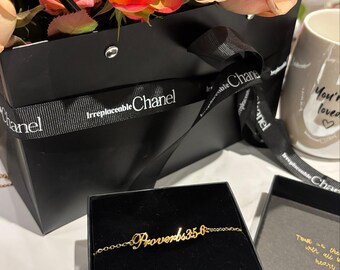 Elegant Christian Bracelet with Bible Verse – Personalized Faith Jewelry
