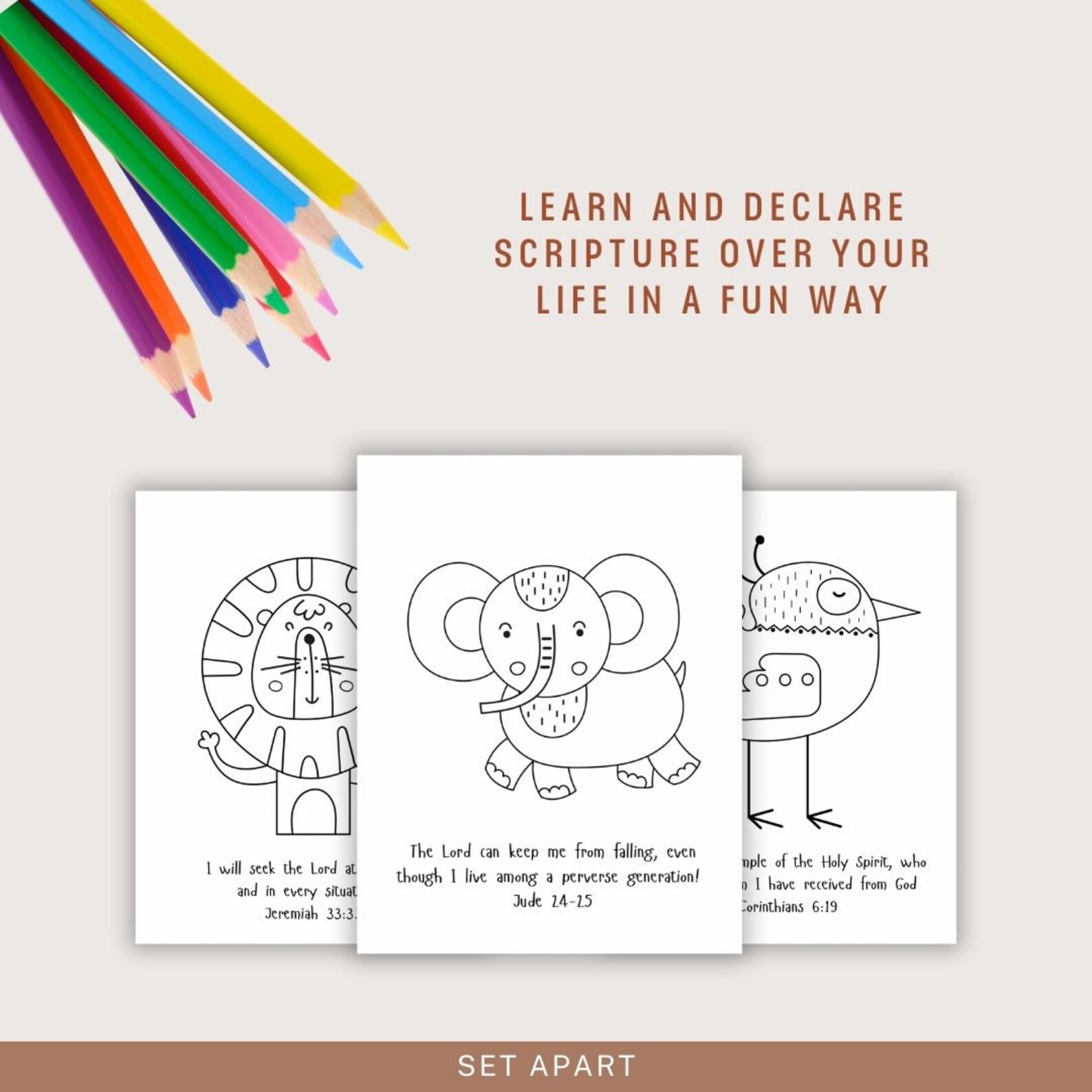 BUNDLE: Bible Verse Declaration Tracing Bible Printables for - Etsy