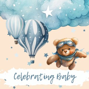Blaue Teddybär Meilensteinkarten digitale Vorlage, Baby Boy Meilensteinkarten, Baby Geschenk, druckbare Meilensteinkarten, Baby Monatskarten -BB