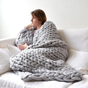 Fat knit blanket new arrivals