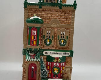Afdeling 56 Het originele sneeuwdorp De kerstwinkel Verlicht keramiek 5097-0 1991