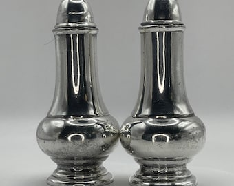 VTG W.B. Mfg. Co. Verzilverde zout- en peperstrooiers S238-S Weidlich Bros.