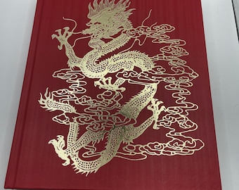 Reise nach China National Geographic 1982 Hardcover Gold Dragon Rot Buch