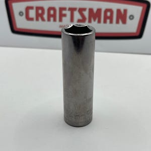 Vaso profundo Craftsman de 14 mm, accionamiento de 3/8", 6 puntas, métrico - Serie G - 44431 EE. UU.