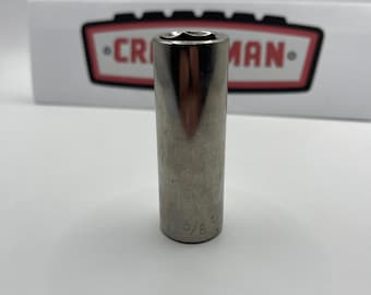Craftsman 5/8 Deep Well Socket 6 Point 3/8 Drive Made in USA 43335 Chrome SAE