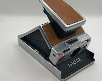 Polaroid SX-70 Land Camera Vintage Opvouwbare Instant SLR Chroom Niet Getest Zoals Is