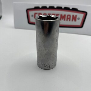 Vaso profundo Craftsman de 13/16", accionamiento de 3/8", 6 puntas, fabricado en EE. UU., serie G 43338