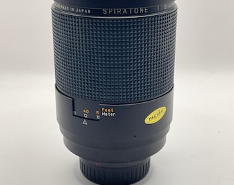 Spiratone Minitel 500 mm f/8.0 spiegellens, gemaakt in Japan, inclusief etui en filters.
