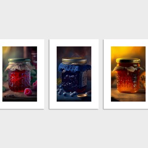Moody Jam Preserve Digital Prints for your Kitchen, Living Room, Restaurant, Tea Room or Coffee Shop