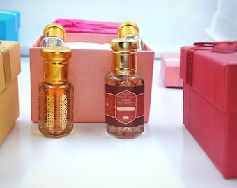 Mystery Attar Sampler Set | 3 Handmade Indian Perfume Oils | Oud, Floral & Musk | Alcohol-Free Gift Set