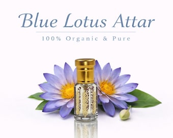 Blue Lotus Attar | Calm Floral Perfume Oil | Alcohol-Free Meditation & Spiritual Scent