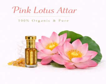 Pink Lotus Attar | Soft Sacred Floral Perfume Oil | Handmade Indian Attar