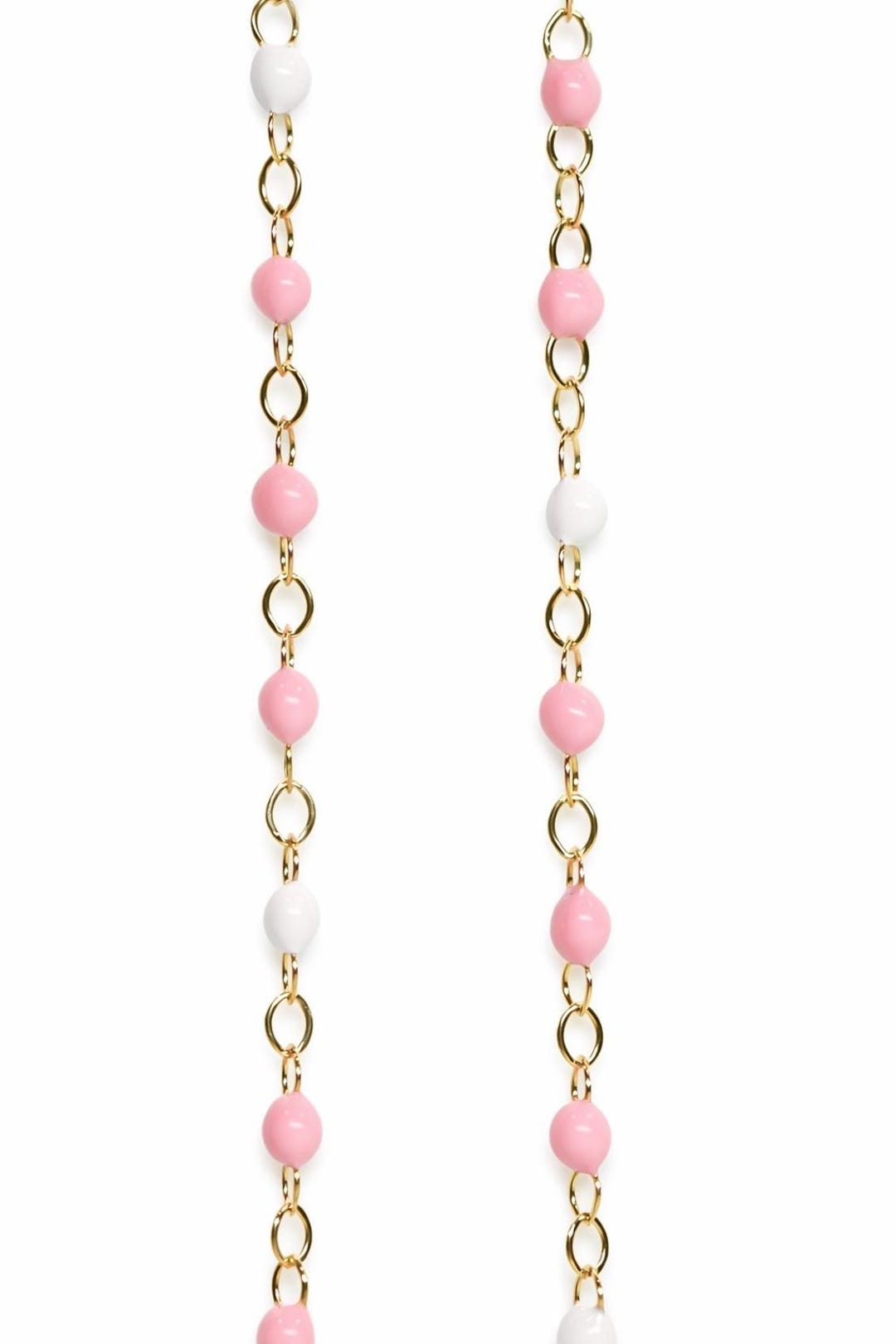 Baby Pink Enamel Chain: 14K Gold Filled and Sterling Silver for ...