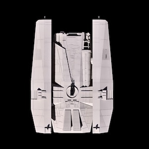 Fondor Haulcraft starship inspired from Andor Luthen Rael