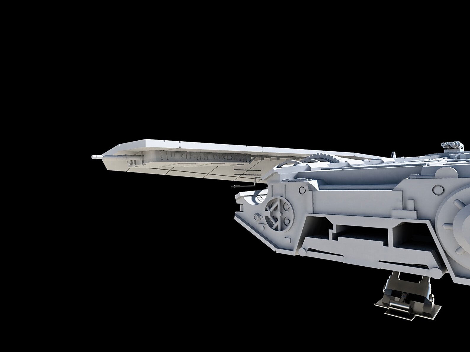 Fondor Haulcraft Starship Inspired From Andor Luthen Rael - Etsy