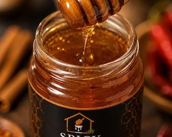 Spicy Ghar Golden Honey | Raw & Unfiltered | Farm Fresh Natural Honey | 500g
