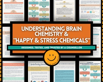 Hoja de referencia sobre neurotransmisores, medicamentos psiquiátricos, salud mental, psicoeducación, sustancias químicas de la felicidad, química cerebral, ansiedad, depresión, TEA, TLC