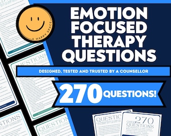 Emotion Focused Therapy EFT Therapeutic Questions Cheat Sheet EFIT Worksheets Emotional Regulation Cognitive Behavior Therapy CBT Couples