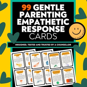 Ressources pour parents doux Cahier d'exercices sur l'attachement Feuille de travail sur la discipline positive Cartes flash SEL Feuilles de coaching d'émotion empathique faisant autorité