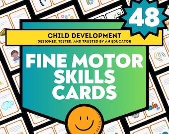 Prewriting Fine Motor Activity Skills Cards Child Development Resource Preschool Homeschool Tools Curriculum Play-Based Learning Activities