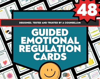 Guided Emotional Regulation Cards, EQ Coping Skill Cards, SEL Skills, EFIT Coping Skills, Emotional Regulation Coping Skills, Panic, Anxiety
