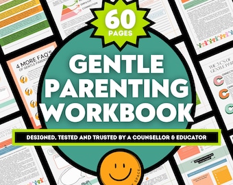 Gentle Parenting Resource Attachment Workbook Positive Discipline Worksheet SEL Flashcards Authoritative Empathetic Emotion Coaching Sheets