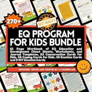 Emotional Intelligence Bundle EQ Program for Kids Emotional Regulation for Children Home-based Waldorf Classroom Curriculum Montessori IFS