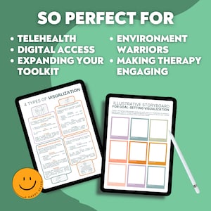 Visualization Tools for Therapists Worksheet Cards Guided Mental Imagery Journal Mindfulness Creative Exercises Goal-Oriented EQ Manifesting image 2