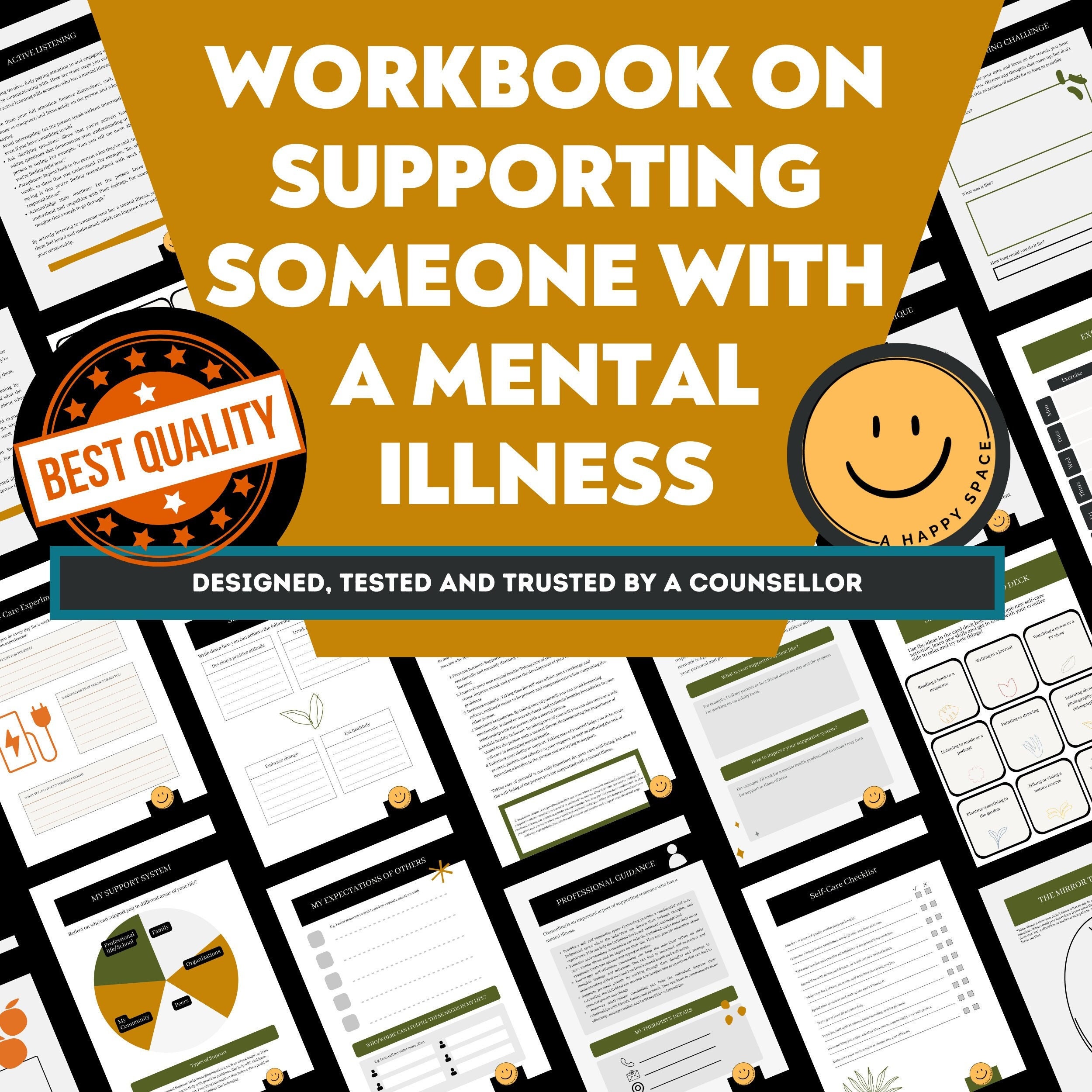 Supporting Someone With Mental Illness, Selftherapy Workook, Selfhelp