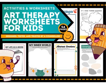 Art Therapy Worksheets Kids Tools Resource Therapeutic Play Creative Interventions Expressive Arts Counseling Children School Gestalt SFBT