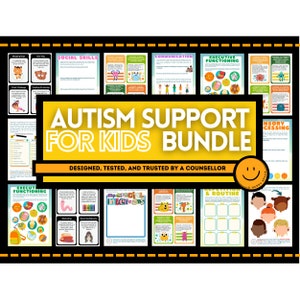 ¿Cómo le cuento a mi hijo sobre su Rueda de Diagnóstico del Espectro Autista? Cuaderno de trabajo para niños con TEA Hoja de trabajo de afirmación de la neurodiversidad Autismo TEA