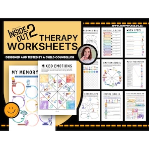 Inside Out 2 Emotional Regulation Worksheet School Counseling Social Emotional Learning SEL Kids Play Therapy Worksheets Coping Skills DBT