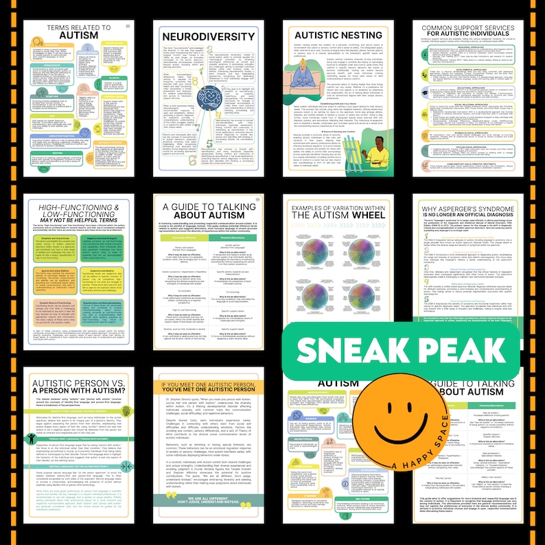 Autism ASC Spectrum Condition Language Guide Vocab Terms Masking ...