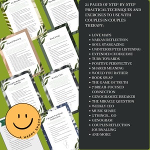 Couples Therapy Exercises Session Ideas for Therapists Relationship Counseling Therapeutic Techniques Trust Gottman Method EFT Esther Perel image 2