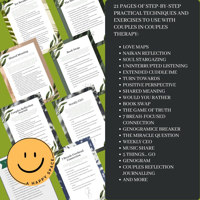 Couples Therapy Exercises Session Ideas for Therapists Relationship Counseling Therapeutic Techniques Trust Gottman Method EFT Esther Perel image 2