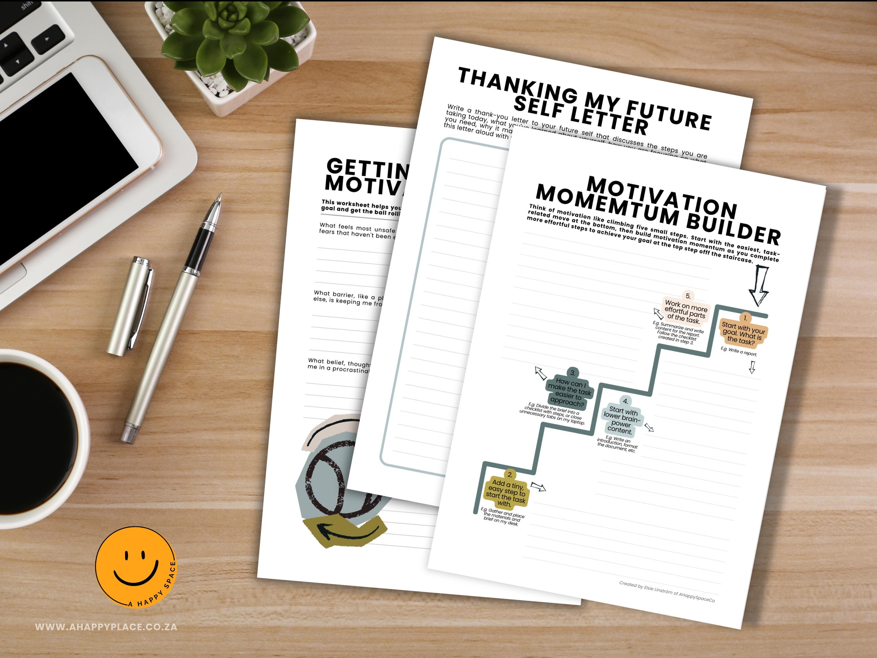 Self-compassion and motivation exercises.
