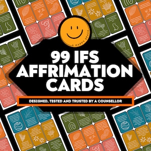IFS Affirmation Cards, Parts Work Worksheets, Internal Family Systems, Parts Work Cheat Sheets, Mindfulness Cards, IFS Handouts, IFS therapy