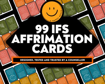 IFS Affirmation Cards, Parts Work Worksheets, Internal Family Systems, Parts Work Cheat Sheets, Mindfulness Cards, IFS Handouts, IFS therapy