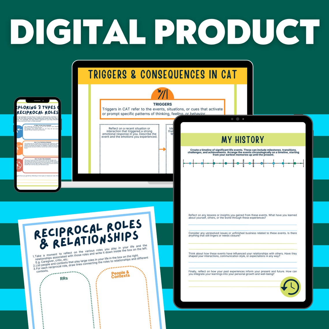 Cognitive Analytic Therapy CAT Worksheets Brief Therapy Attachment ...