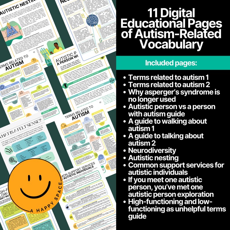 Autism Language Guide Vocab Terms Masking Neurodiversity Special ...