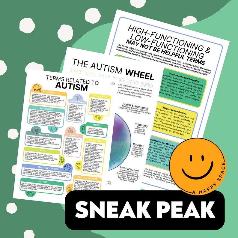 Autism ASC Spectrum Condition Language Guide Vocab Terms Masking ...
