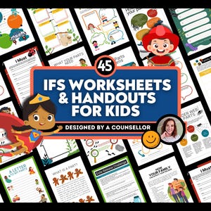 Internal Family Systems Child Resource Bundle Parts Work  IFS Worksheets Parts Work For Kids Play Therapy Self-Therapy Emotional Regulation