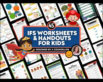 Internal Family Systems Child Resource Bundle Parts Work  IFS Worksheets Parts Work For Kids Play Therapy Self-Therapy Emotional Regulation