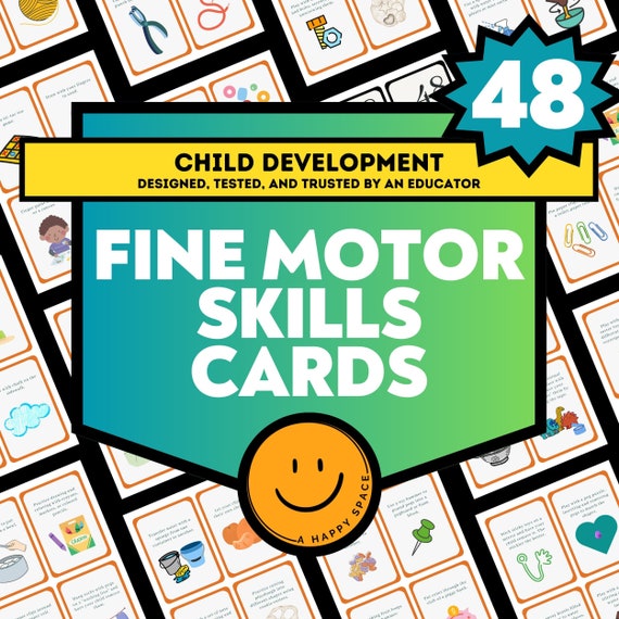 Prewriting Fine Motor Activity Skills Cards Child Development Resource Preschool Homeschool Tools Curriculum Play-Based Learning Activities